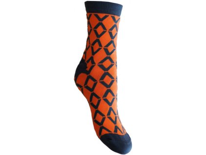 847 pestre ponozky dynamic zarive oranzova detske
