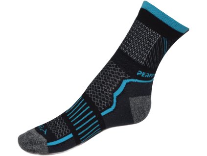 Merino Performance - černo-tyrkysové (Velikost 24-25 cm/EURO 37-51)