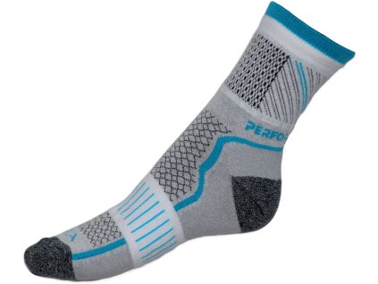 Merino Performance - bílo-tyrkysové (Velikost 24-25 cm/EURO 37-54)