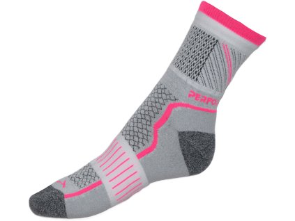 Merino Performance - bílo-růžové (Velikost 24-25 cm/EURO 37-54)