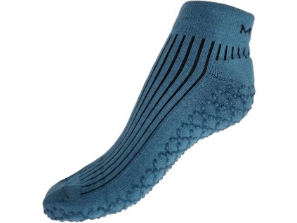 Protiskluzové ponožky nízké - petrolejové