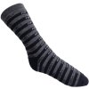 Hladké pruhované ponožky - vlna Merino - šedé (dětské) (Velikost 16-17 cm/EURO 24-36)