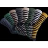 Teplé pruhované ponožky - vlna Merino - bílé (dětské) (Velikost 16-17 cm/EURO 24-56)