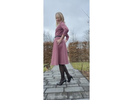 Zavinovací šaty Amarante starorůžové