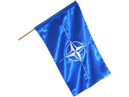 MIREA Zastavy vlajky Zastava NATO 150x100 cm satenova material PES leskly saten