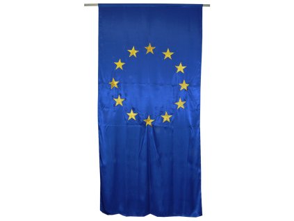 MIREA Zastavy vlajky Koruhva EU 100x200 cm satenova material PES leskly saten