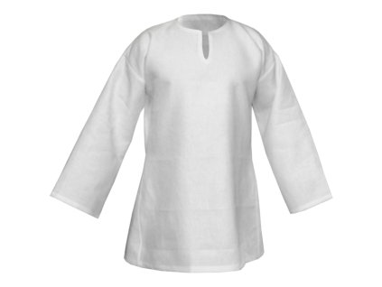MIREA Goticke odevy Goticka tunika material lan biely