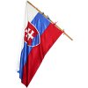 MIREA Zastavy vlajky Zastava SR 150x100 cm satenova material PES leskly saten uchytenie snurky
