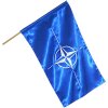 MIREA Zastavy vlajky Zastava NATO 150x100 cm satenova material PES leskly saten