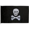 MIREA Zastavy vlajky Piratska vlajka 75x50 cm uchytenie snurove oka