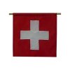 MIREA Zastavy vlajky Zastava Svajciarska 100x100 cm material pe180 orientacia zvislo