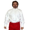 MIREA Rozne historicke odevy Kurucka lanova kosela oblecena material lan biely