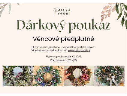 Voucher venec predplatne