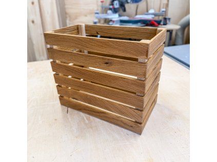 dřevěná bedýnka dubová