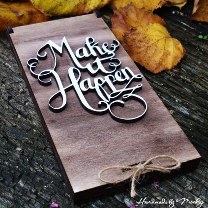 Krabička na peníze Handmade by Mirkys Make it happen