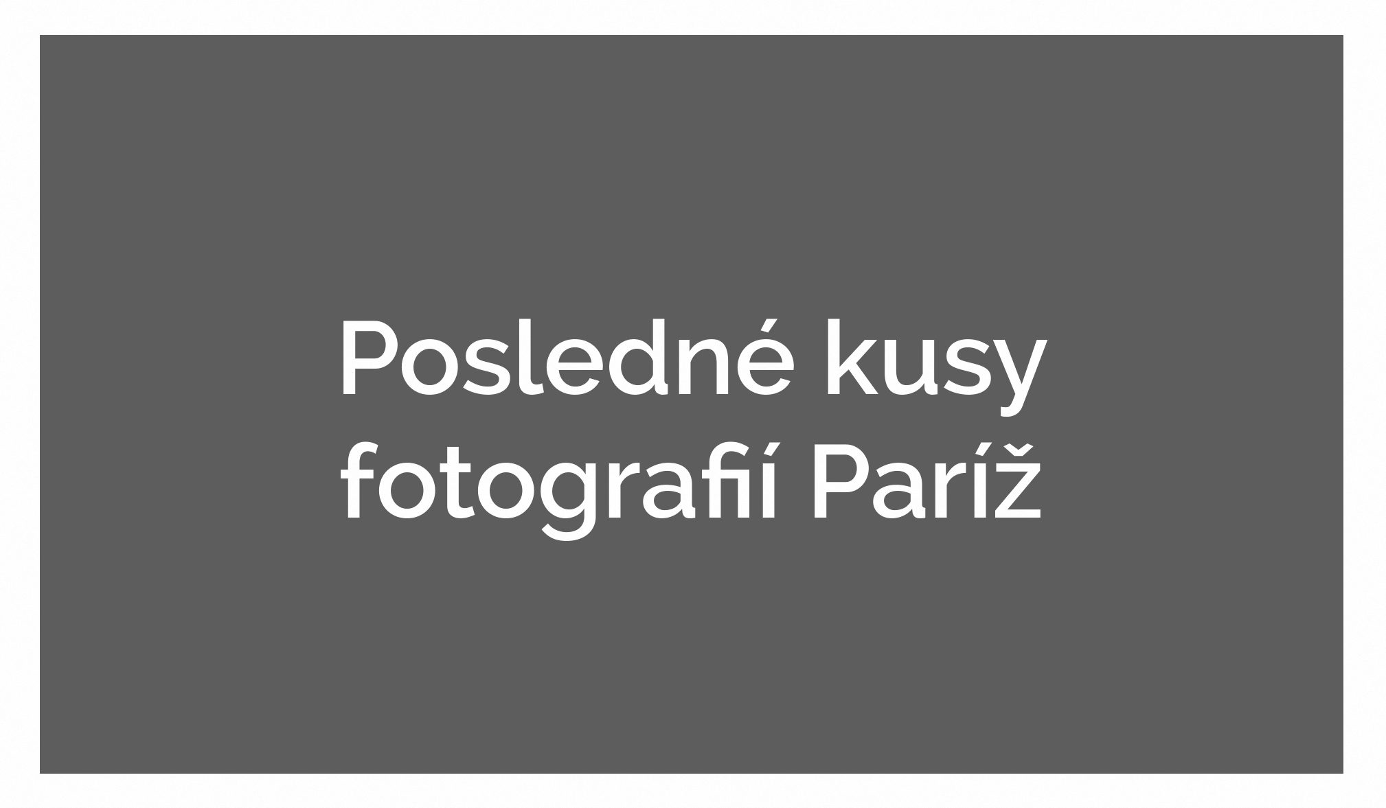 Fotografie Paríž