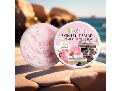 2v1 Cukrový peeling jogurt, ružová voda a čokoláda FRUIT SALAD 200 ml