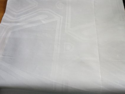 Tkanina HEBRON 170 (Brokát 97153 Fiesta bílý) / METRÁŽ NA MÍRU