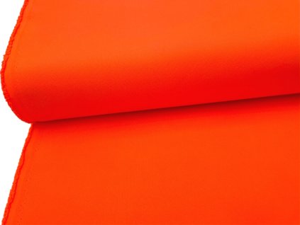 Reflexní oranžová batohovina Oxford 200, šíře 160 cm, zbytková metráž pro tašky, brašny a odolné potahy.