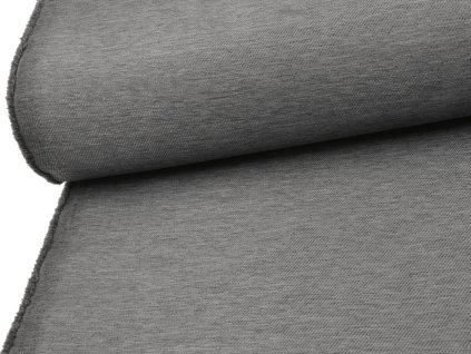 Tkanina Texas Linen 200 tmavě šedá, odolná batohovina s lněným efektem, vhodná na batohy, tašky, potahy a outdoorové použití.