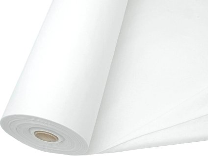Tkanina bílé široké plátno 100% bavlna, 170 g/m², šíře 290 cm – pevná, bělená a opticky zjasněná; ideální na ložní povlečení, prostěradla, ubrusy, krycí a podkladové materiály