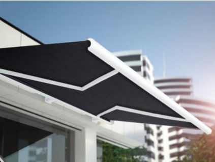 Tkanina TENDA SOLE RIMINI 220 (192 černá BLACK)-140cm / METRÁŽ NA MÍRU