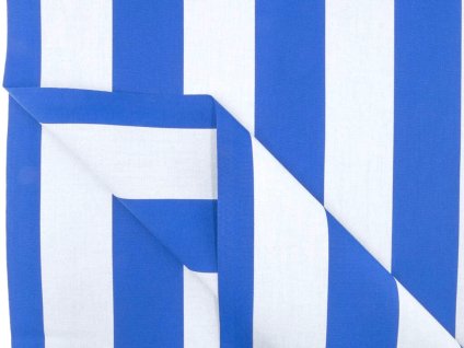 Tkanina Tenda Sole Taormina s UV ochranou, modro-šedé pruhy, elegantní odolný materiál pro markýzy, slunečníky a zahradní zastínění.