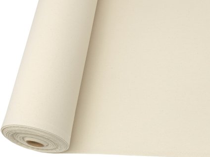 Tkanina režný kepr 100 % bavlna, přírodní béžová, 190–205 g/m², šíře 150 cm – pevná pro eko tašky, čalounění a podkladové použití.