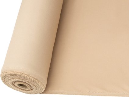 Tkanina Oxford 200, 100 % polyester s PU zátěrem, vodoodpudivá béžová Kakao – odolná tkanina pro potahy, batohy i outdoor