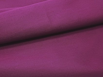 Tkanina kepr purpurově-fuchsiová (magenta), 65 % PES/35 % bavlna, 155–165 g/m² – odolná volba pro pracovní a profesní oděvy