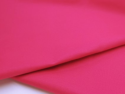 Tkanina kepr sytá růžová (magenta), 65 % PES/35 % bavlna, 155–165 g/m² – odolná pro pracovní oděvy, pláště a zástěry