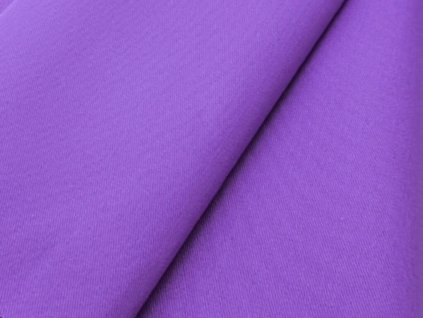Tkanina kepr fialová, 65 % PES/35 % bavlna, 155–165 g/m² – odolná a praktická pro pracovní oděvy, pláště i zástěry