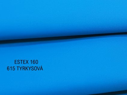 Tkanina kepr zářivě tyrkysová (cyan), 65 % PES / 35 % bavlna, 155–165 g/m² – odolná volba pro pracovní oděvy, pláště a zástěry
