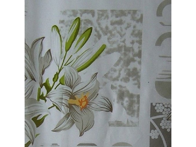 Plátno DOMESTIK 145/13702-1 velké květy šíře 220cm / METRÁŽ NA MÍRU