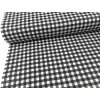 černo-bílé kostkované plátno
