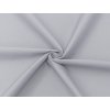 Tkanina kepr 65 % PES / 35 % bavlna, světle šedá, 240 g/m² – odolná pro montérky, zástěry a profesní oděvy