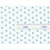 Bavlněné plátno s vzorem Fontána zelená/modrá, ideální pro andílky a zdravotnický textil