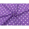 polka dot fialove platno