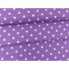 polka dot fialove platno