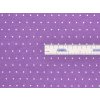 Tkanina plátno 100 % bavlna, fialová s bílými puntíky 2 mm – pro povlečení, oděvy a patchwork