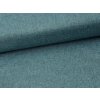Tkanina Oxford Linen 200 v zeleném odstínu petrol, pevná batohovina s lněným vzhledem, vhodná pro tašky, batohy a potahy.