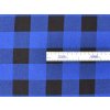 Flanel s velkými modro-černými kostkami, měkký a hřejivý materiál ideální na košile, pyžama a pohodlný domácí textil.