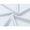 Látka FLANEL 150/8364-1 Puntíky modré šíře 150cm