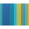 Tkanina Tenda Sole Caribe s UV ochranou, žluto-modro-tyrkysové pruhy, odolná látka pro markýzy, slunečníky a zahradní doplňky.