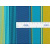 Tkanina Tenda Sole Caribe s UV ochranou, žluto-modro-tyrkysové pruhy, odolná látka pro markýzy, slunečníky a zahradní doplňky.