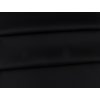 Tkanina strečový kepr černá, 64% PES/33% CO/3% EL, 160 g/m², šíře 147 cm – pevná, pružná; na pracovní oděvy, kalhoty, zástěry a pláště.