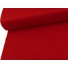 Tkanina elastický kepr ELIX v červené barvě, pružná a pevná pro kalhoty, sukně i pracovní oděvy, vhodná pro běžné i náročné šití.