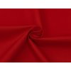 Tkanina elastický kepr ELIX v červené barvě, pružná a pevná pro kalhoty, sukně i pracovní oděvy, vhodná pro běžné i náročné šití.