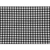 Plátno Domestik s jemným vzorem černého kára 7 mm, vhodné pro ložní povlečení, prostěradla a bytový textil s klasickým, nadčasovým vzhledem.