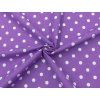 polka dot fialove platno